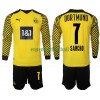 Maillot à Manches Longues Borussia Dortmund Sancho 7 Domicile 2021-22 Pour Enfant